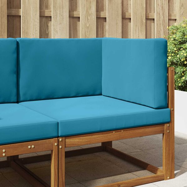 vidaXL Buiten bankkussen 3 pcs Koninklijk Blauw Polyester