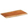 vidaXL Tafelblad rechthoekig natuurlijke rand 100x60x2,5 cm acaciahout