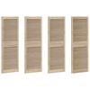 vidaXL Kastdeur 4 st Naturel 49,5 x 2,1 x 140,5 cm Massief grenenhout