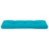vidaXL Palletkussen 120x40x12 cm stof turquoise