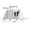 Easy Camp Tunneltent 4-persoons Huntsville 400 groen en cr&egrave;mekleurig