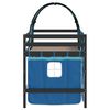 vidaXL Kinderhoogslaper met tunnel 90x200 cm massief grenenhout blauw