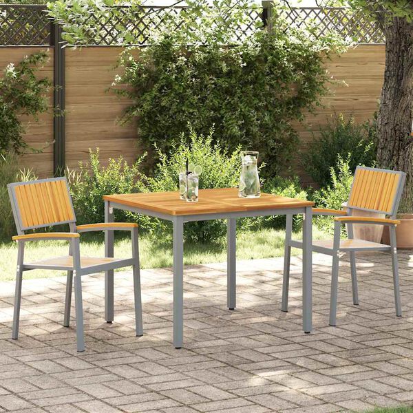 vidaXL Tuinstoel 2 pcs Bruin 56 x 57 x 87cm Massief acaciahout