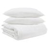 vidaXL Dekbed Set met kussen 3 pcs Wit Donsveertjes