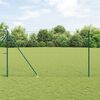 vidaXL Hek met Paal Groen 1,5 x 10 m Staal