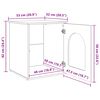 vidaXL Kattenhuis Sonoma 53 x 52 x 62 cm Bewerkt hout