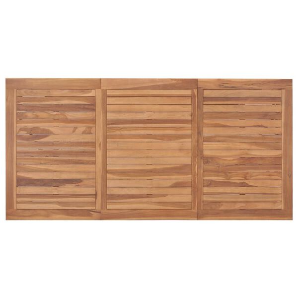 vidaXL Tuintafel 200x100x75 cm massief teakhout