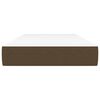 vidaXL Pocketveringmatras medium 90x190x20 cm stof donkerbruin