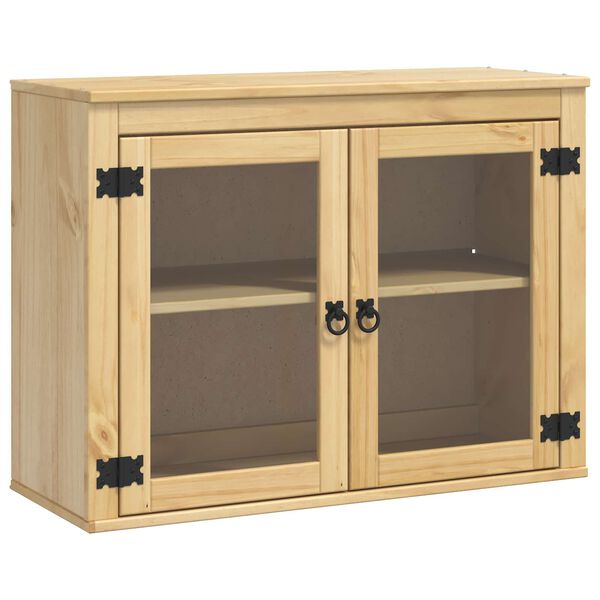 vidaXL Kast met plank Honing 60 x 32 x 40 cm Massief grenenhout
