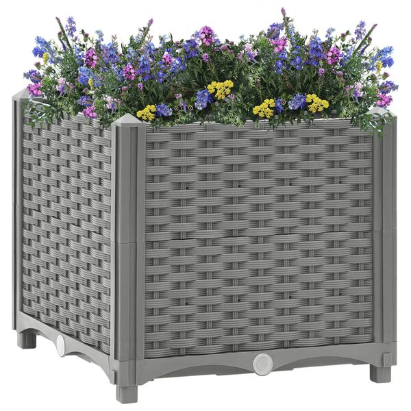 vidaXL Plantenbak verhoogd 40x40x38 cm polypropeen