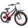 vidaXL Kinderfiets 18 Inch voor 5-7 jaar Blauw Zwart