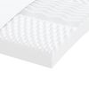 vidaXL Schuimmatras 7 zones hardheid 20 ILD 160x210 cm wit
