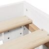 vidaXL Bedframe zonder matras massief grenenhout wit 135x190 cm