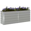 vidaXL Plantenbak Lichtgrijs 480 x 50 x 45 cm Gegalvaniseerd staal