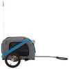 vidaXL Hondenfietstrailer oxford stof en ijzer blauw en grijs