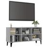 vidaXL Tv-meubel met metalen poten 103,5x30x50 cm grijs sonoma eiken