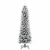 vidaXL Kunstkerstboom met 150 LED Wit 150 cm PVC en Metaal en Plastic