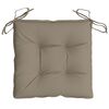 vidaXL Stoelkussens 2 st 40x40x7 cm oxford stof taupe