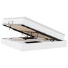 vidaXL Opslag bed met matras met matras Wit 160 x 200 cm Nep Leer