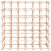 vidaXL Wijnrek voor 42 flessen 68,5x23x68,5 cm massief grenenhout