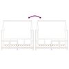 vidaXL Kinderbedframe 70x140 cm massief grenenhout wit