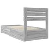 vidaXL Bedframe met lade met hoofdeinde met opslag Bewerkt hout