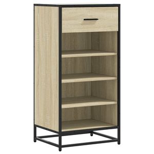 vidaXL Schoenenrek 48x38x97,5 cm bewerkt hout sonoma eikenkleurig