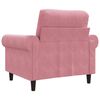 vidaXL Fauteuil 60 cm fluweel roze