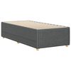 vidaXL Bedframe zonder matras 90x200 cm stof donkergrijs