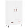 vidaXL Hoge kast 69,5x31x115 cm bewerkt hout wit