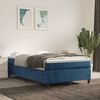 vidaXL Boxspring bed 120x200 cm fluweel donkerblauw