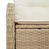 vidaXL Tuinbank Beige 121 x 62 x 69cm poly rattan
