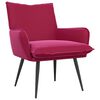 vidaXL Fauteuil Wijnrood fluweel