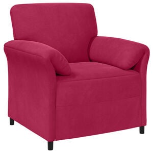 vidaXL 1-Zits Bank Wijnrood 88 x 83 x 95 cm Fluweel