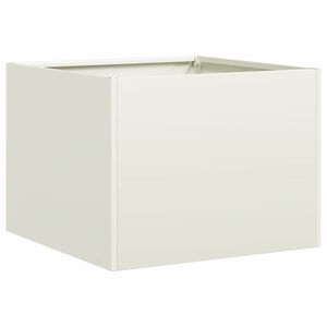 vidaXL Plantenbak 40x40x30 cm staal wit