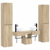 vidaXL Badkamermeubelset 5 st Sonoma Eiken 33 x 34,5 x 160 cm