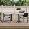 vidaXL 5-delige Tuinset poly rattan en staal