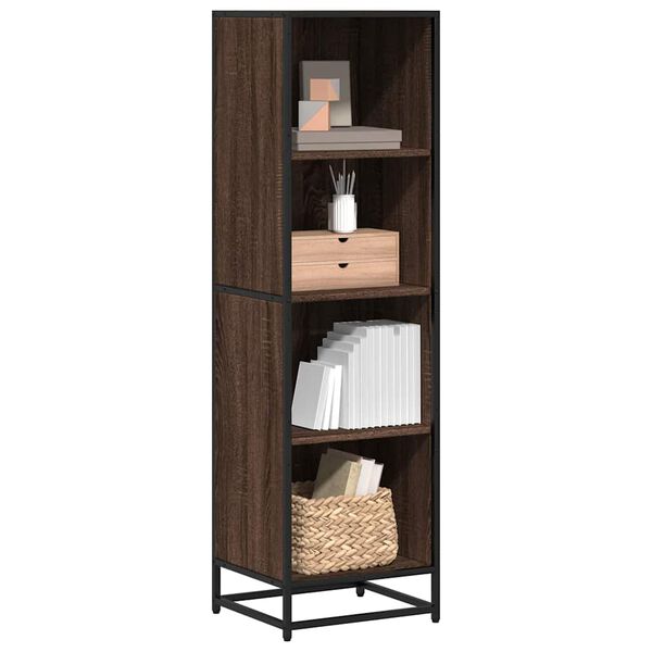 vidaXL Boekenkast 40x35x139 cm bewerkt hout bruin eikenkleur