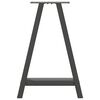 vidaXL Eettafelpoten 2 st A-vormig 50x(72-73) cm staal antraciet