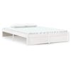 vidaXL Bedframe massief hout wit 140x190 cm