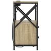 vidaXL Nachtkastje met lade Sonoma Eiken 40 x 31 x 60 cm Bewerkt hout