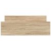 vidaXL Bedframe met hoofd- en voeteneinde sonoma eikenkleur 140x190 cm