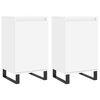 vidaXL Dressoirs 2 st 40x35x70 cm bewerkt hout wit