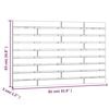 vidaXL Hoofdbord wandmontage 81x3x63 cm massief grenenhout honingbruin