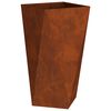 vidaXL Plantenbak 2 pcs Roestig 40 x 40 x 75 cm Cortenstaal