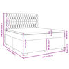 vidaXL Boxspring met matras stof blauw 200x200 cm