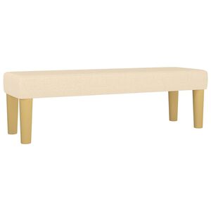 vidaXL Bankje 100x30x30 cm stof cr&egrave;mekleurig