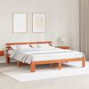 vidaXL Bedframe Wasbruin 180 x 200 cm Massief grenenhout