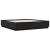 vidaXL Bedframe met LED-verlichting bewerkt hout zwart 200x200 cm