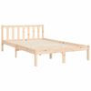 vidaXL Bedframe met hoofdbord massief hout
